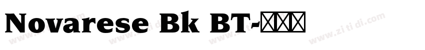 Novarese Bk BT字体转换